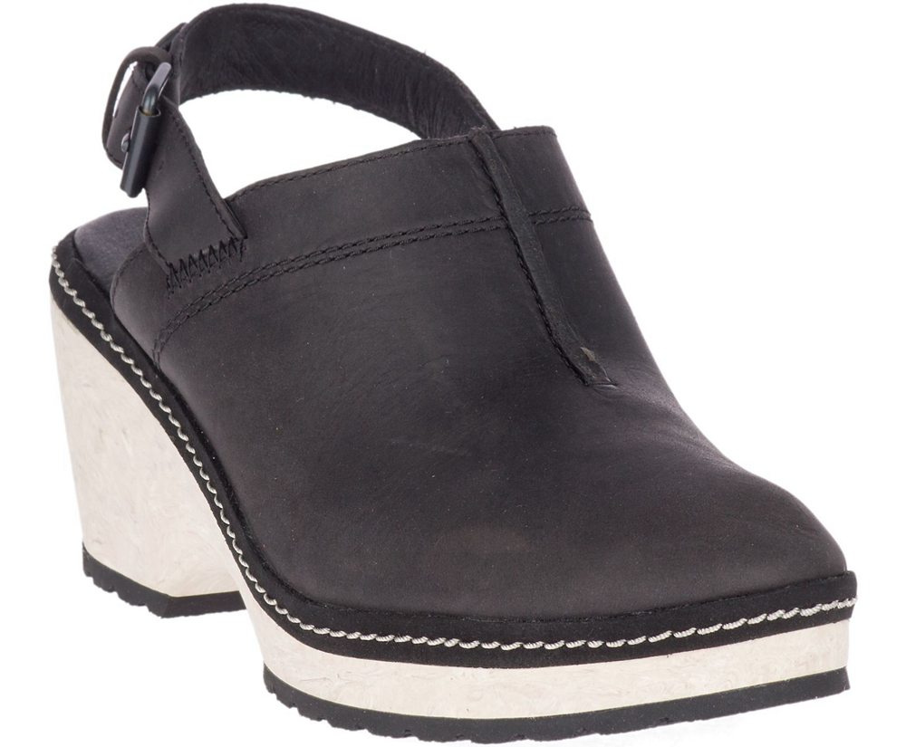 Sandalias Mujer - Merrell Halendi Backstrap - Negras - HBEP-26795